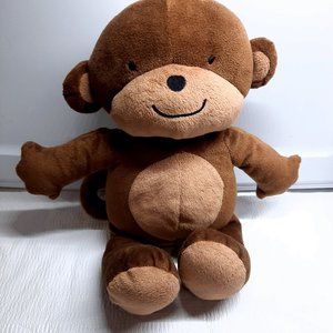 Carters Monkey plush 2012 brown sewn eyes kids‎ baby toy lovey stuffed animal